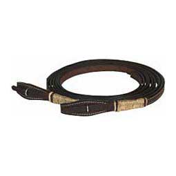 Split Horse Reins with Rawhide  Buffalo Leather of the Rockies